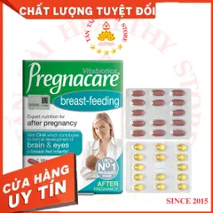 ✅[CHÍNH HÃNG] (MÃ: SP6MK0) Pregnacare Breast-Feeding H/84v VITABIOTICS Vitamin khoáng chất bổ bú sau sinh