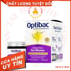 ✅[CHÍNH HÃNG] (MÃ: SP5HA5) Optibac Probiotics For Women - Men Vi Sinh Hỗ Trợ Sức Khỏe Phụ Khoa, Hộp 30 Viên