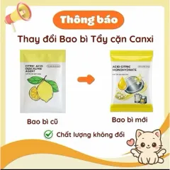 [Giá Rẻ] Bột Tẩy Cặn Canxi Axit Chanh Tự Nhiên An Toàn, Vệ Sinh, Tẩy Cặn Canxi Đáy Bình Đun Nước, Nồi Cháo Chậm Làm Sạch
