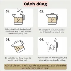 [Giá Rẻ] Bột Tẩy Cặn Canxi Axit Chanh Tự Nhiên An Toàn, Vệ Sinh, Tẩy Cặn Canxi Đáy Bình Đun Nước, Nồi Cháo Chậm Làm Sạch