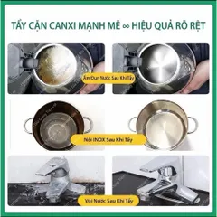 [Giá Rẻ] Bột Tẩy Cặn Canxi Axit Chanh Tự Nhiên An Toàn, Vệ Sinh, Tẩy Cặn Canxi Đáy Bình Đun Nước, Nồi Cháo Chậm Làm Sạch