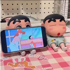 Giá Đỡ Điện Thoại Hình Shin, Kệ Để Điện Thoại Cute Hỗ Trỡ Xem Phim, Livestream Trang Trí Bàn Học Bàn Làm Việc
