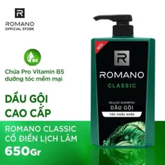Dầu Gội Romano Tóc Chắc Khỏe Hương Nước Hoa 650G
