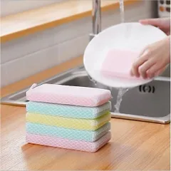 Set 7 Mút Lưới Rửa Chén Tạo Bọt Kháng Khuẩn