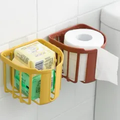 Giỏ đựng giấy vệ sinh dán tường - giỏ treo tường đựng giấy nhà tắm phòng bếp