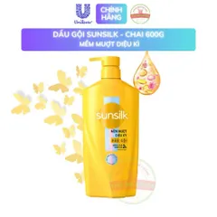 Dầu Gội Sunsilk Óng Mượt Rạng Ngời | Mềm Mượt Diệu Kỳ - Chai 600G Tặng Dầu Xả 140g