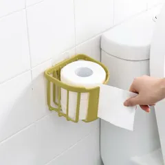 Giỏ đựng giấy vệ sinh dán tường - giỏ treo tường đựng giấy nhà tắm phòng bếp