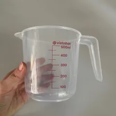 Bộ 3 ca đong chia vạch nhựa Việt Nhật 250ml, 500ml, 1000ml