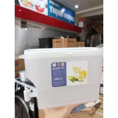 Bình Đựng Nước Có Vòi 3,5L Việt Nhật-  Bình Đựng Nước Trà Nước Trái Cây Để Trong Tủ Lạnh Tiện Lợi