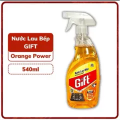 Xịt bếp Gift 540 ml “hương cam siêu sạch thơm mát Làm Sạch