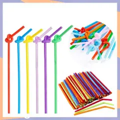 Ống hút nghệ thuật ống hút sinh tố nhiều màu (50ống/bịch) | Ống hút nhựa xoắn sinh tố | Ống nhựa PP phi 6 dài
