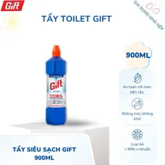 Nước tẩy bồn cầu Gift sạch vi khuẩn chai 900ml