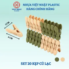 Set 20 Chiếc Kẹp Quần Áo Việt Nhật