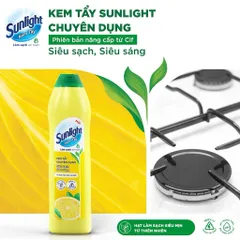 Kem tẩy chuyên dụng Sunlight | Phiên bản nâng cấp từ Cif | Sạch Sáng | Chai 690g