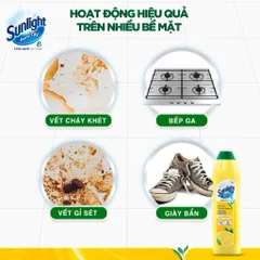 Kem tẩy chuyên dụng Sunlight | Phiên bản nâng cấp từ Cif | Sạch Sáng | Chai 690g