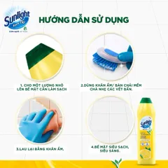 Kem tẩy chuyên dụng Sunlight | Phiên bản nâng cấp từ Cif | Sạch Sáng | Chai 690g