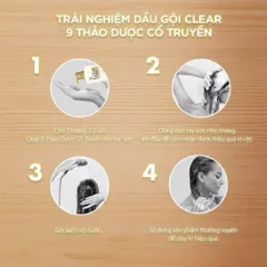 Dầu Gội Clear 9 Loại Thảo Dược Cổ Truyền 630g