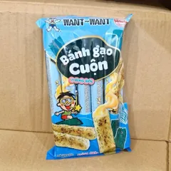 Bánh Gạo Cuộn Want Want Vị Trứng Muối/Vị Rong Biển/Vị Phô Mai Túi 170g
