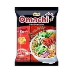 Mì Omachi khoai tây cao cấp nhiều hương vị Bò hầm