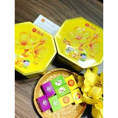 [NEW 2026] BÁNH ĐẬU XANH HỘP THIẾC HOA MAI 200G RỒNG VÀNG HOÀNG GIA