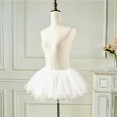 Váy Tutu Ngắn 6 Lớp Mềm Mại Phối Đồ Copslay Siêu Xinh Đáng Yêu Chân Váy Xoè Tiểu Thư Đen Trắng Dễ Thương - N156 Trắng