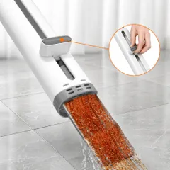 Cây Lau Nhà Mini Kèm Bình Vắt Tự Động, Chổi Lau Sàn Đa Năng Lau Kính, Lau Bếp Gọn Tiện Lợi