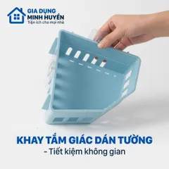 Combo 2 Kệ Góc Phòng Tắm Dán Tường Nhựa PP Cao Cấp, Không Khoan, Tiết Kiệm Không Gian