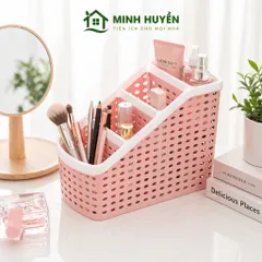 Khay Nhựa 4 Ngăn Tiện Lợi Mini – Hộp Đựng Mỹ Phẩm, Văn Phòng, Đồ Gia Dụng Gọn Gàng, Nhựa PP Bền Đẹp