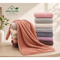 [Combo 5] Khăn Tắm Lông Cừu Hàn Quốc Cao Cấp 70x140cm Siêu Mềm Mịn Phù Hợp Cả Người Lớn Và Trẻ Nhỏ