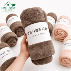 [Combo 5] Khăn Tắm Lông Cừu Hàn Quốc Cao Cấp 70x140cm Siêu Mềm Mịn Phù Hợp Cả Người Lớn Và Trẻ Nhỏ