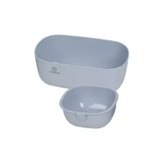 [Việt Nhật] Khay Đựng Các Loại Hạt - Trái Cây - Đồ Ăn Vặt Đa Năng Tiện Ích Gọn Gàng 2 Ngăn 5602