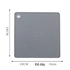 [Tặng Khăn] Bộ 5 Miếng Lót Nồi Silicon Cách Nhiệt Cao Cấp Chống Xước Bếp Chịu Nhiệt Lên Tới 200Độ C