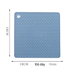 [Tặng Khăn] Bộ 5 Miếng Lót Nồi Silicon Cách Nhiệt Cao Cấp Chống Xước Bếp Chịu Nhiệt Lên Tới 200Độ C