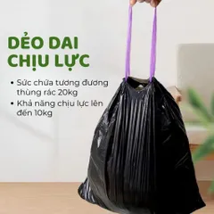[Combo 5] Bịch Túi Đựng Rác 10L Và 20L Có Dây Rút Túi Rác Tự Phân Hủy Size 45x50cm và 55x60cm Dai Chắc Chống Rò Nước