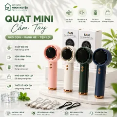 [Hàng Cao Cấp] Quạt Cầm Tay Mini N68 100 Cấp Độ Gió Dung Lượng Pin 5000mAh Màn Hình Led Hiển Thị