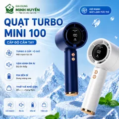 [Hàng Cao Cấp] Quạt Cầm Tay Mini N68 100 Cấp Độ Gió Dung Lượng Pin 5000mAh Màn Hình Led Hiển Thị