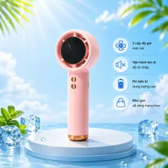 [Hàng Cao Cấp] Quạt Cầm Tay Mini N68 100 Cấp Độ Gió Dung Lượng Pin 5000mAh Màn Hình Led Hiển Thị