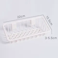 Khay Nhựa Caro Lưới Dán Tường Đa Năng Đựng Đồ Nhà Bếp 5700 - Nhựa Việt Nhật Nhà Tắm Dán Tường, Kệ Xà Bông Rửa Bát