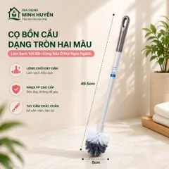 Cọ Bồn Cầu 2 Màu Cao Cấp | Chổi Cọ Toilet Lông Dày, Tay Cầm Chắc Chắn, Nhựa PP Bền Đẹp, Làm Sạch Hiệu Quả Nhựa Việt Nhật