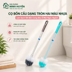Cọ Bồn Cầu 2 Màu Cao Cấp | Chổi Cọ Toilet Lông Dày, Tay Cầm Chắc Chắn, Nhựa PP Bền Đẹp, Làm Sạch Hiệu Quả Nhựa Việt Nhật