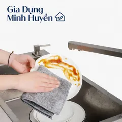 Bộ 50 khăn lau sợi than tre 20x20cm siêu thấm, kháng khuẩn, đa năng cho bếp và nhà cửa