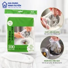 [Combo 5 - 10] Bịch túi lọc rác bồn rửa bát chén - Túi lưới vải lọc rác tự phân hủy có chun