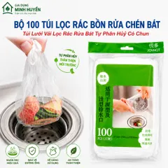 [Combo 5 - 10] Bịch túi lọc rác bồn rửa bát chén - Túi lưới vải lọc rác tự phân hủy có chun