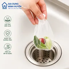 [Combo 5 - 10] Bịch túi lọc rác bồn rửa bát chén - Túi lưới vải lọc rác tự phân hủy có chun