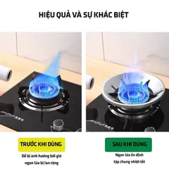 Kiềng Chắn Gió Bếp Gas - Combo 2 Chiếc Kiềng Chắn Gió Bếp Gas Giúp Tiết Kiệm Gas Cho Gia Đình