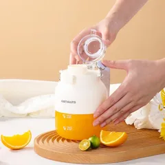 Máy Xay Cầm Tay OSTMARS Mini 500ml 10 Lưỡi Dao Đa Năng Sạc Tích Điện, Thay Nắp Cắm Ống Hút Tiện Lợi