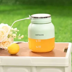 Máy Xay Cầm Tay OSTMARS Mini 500ml 10 Lưỡi Dao Đa Năng Sạc Tích Điện, Thay Nắp Cắm Ống Hút Tiện Lợi