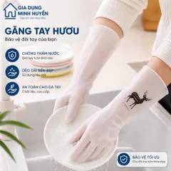 Găng Tay Rửa Chén Cao Su Con Hươu Chống Thấm Nước | Găng Tay Gia Dụng Dẻo Dai, Bền Đẹp, Bảo Vệ Da Tay Khi Lau Dọn