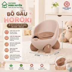 [Việt Nhật] Bô Gấu Hokori Vệ Sinh Cho Bé - Bô Có Nắp - Cho Bé Từ 6 Tháng Đến 4 Tuổi 5458
