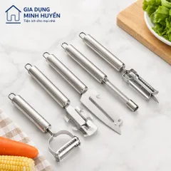 Bộ 5 dụng cụ bào, gọt, nạo sợi inox 304 đa năng cho rau củ, quả tiện lợi